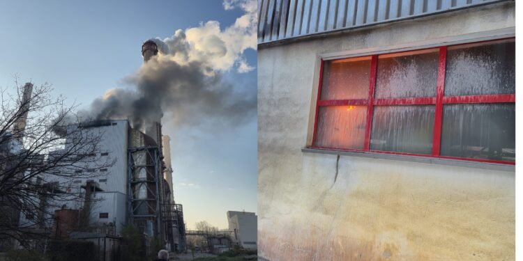 Posibil incendiu la Termocentrala Rovinari, în prima zi de Paște – foto