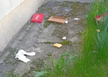 A aruncat plasa de gunoi pe fereastră. Ce a pățit!