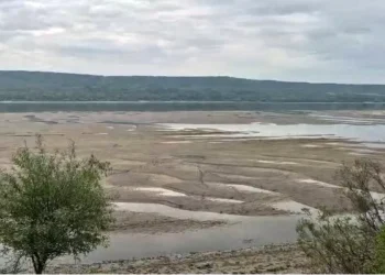 Seacă Dunărea, imagini dezolante