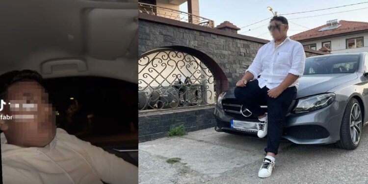 Copil de 12 ani, filmat noaptea la volan și pus pe TikTok