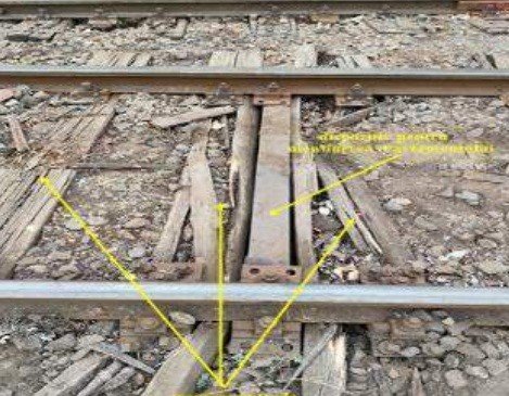 Tren deraiat la Craiova. Șine vechi de peste 40 de ani și traverse putrede!