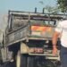 A luat foc pe un drum circulat din Gorj