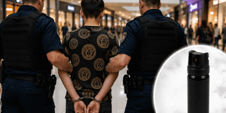 Scandal la mall, minor dus în arest