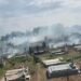 Incendiu în cimitir, de la o lumânare aprinsă