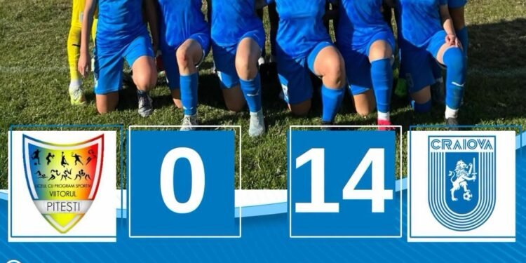 Craiova, victorie cu 14-0 în deplasare la Pitești