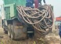 Cabluri furate din cariera Jilț Nord. Hoții au tăiat și târât 37 de metri de cablu