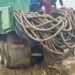Cabluri furate din cariera Jilț Nord. Hoții au tăiat și târât 37 de metri de cablu