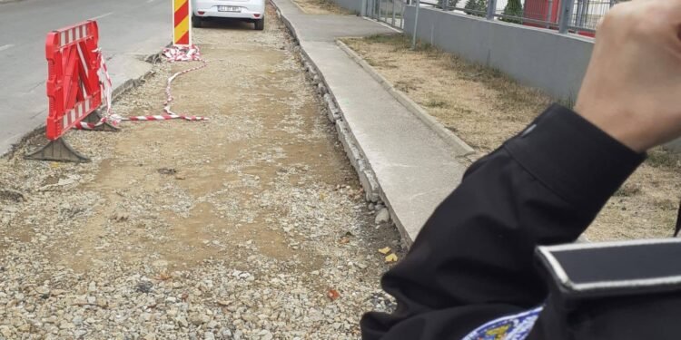 Dezastru pe șapte străzi din Târgu Jiu! 19 amenzi de peste 200.000 de lei pentru lucrările Aparegio, dar șantierele bat pasul pe loc