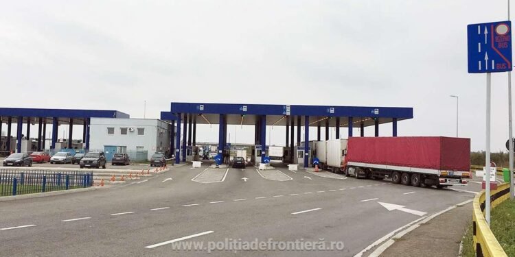 Mașină cu drone, oprită la Calafat
