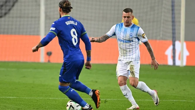 Universitatea Craiova, egal dramatic cu Getafe! Oltenii au condus până în minutul 81, dar au fost loviți de un gol spectaculos